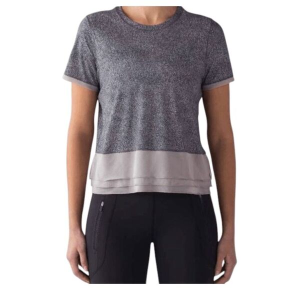 LULULEMON ATHLETICA Sole Training Short Sleeve (UV Protection) Size 8 - Picture 3 of 7